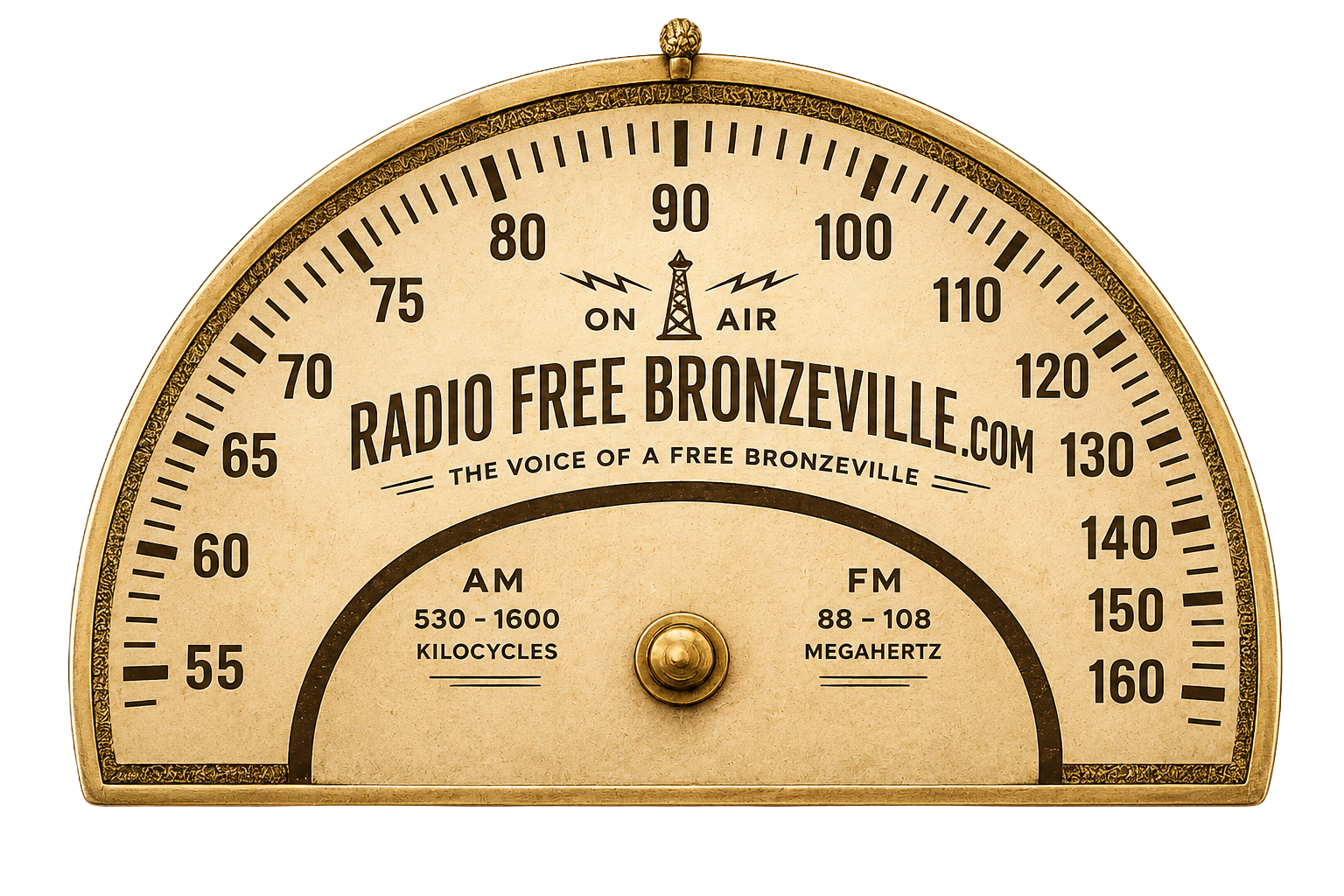 Vintage Radio Free Bronzeville tuning dial